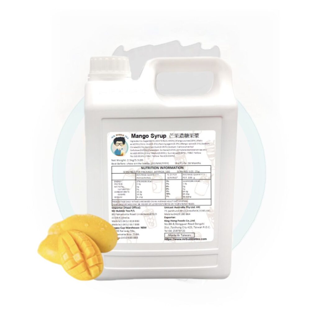 TC MANGO SYRUP (2.5KG) Mr Bubble Tea Malaysia